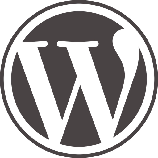 WordPress icon centered.