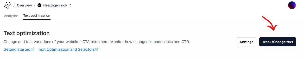 Text Optimization Step One