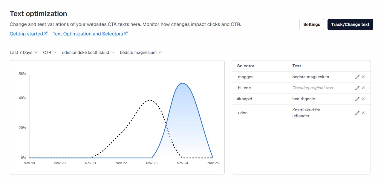Text Optimization Step Two